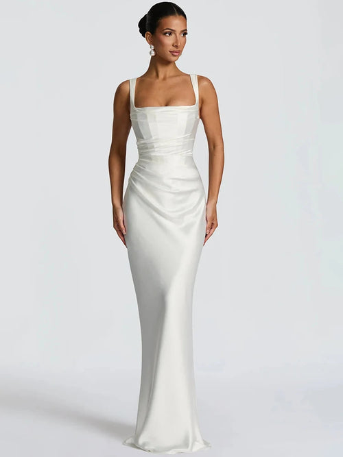 Backless Maxi Dress – Elegant Halter Design for Summer Nights 0