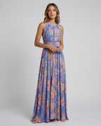 Bohemian Floral Maxi Dress – Sleeveless Breezy Summer Style 1
