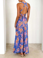 Bohemian Floral Maxi Dress – Sleeveless Breezy Summer Style 5