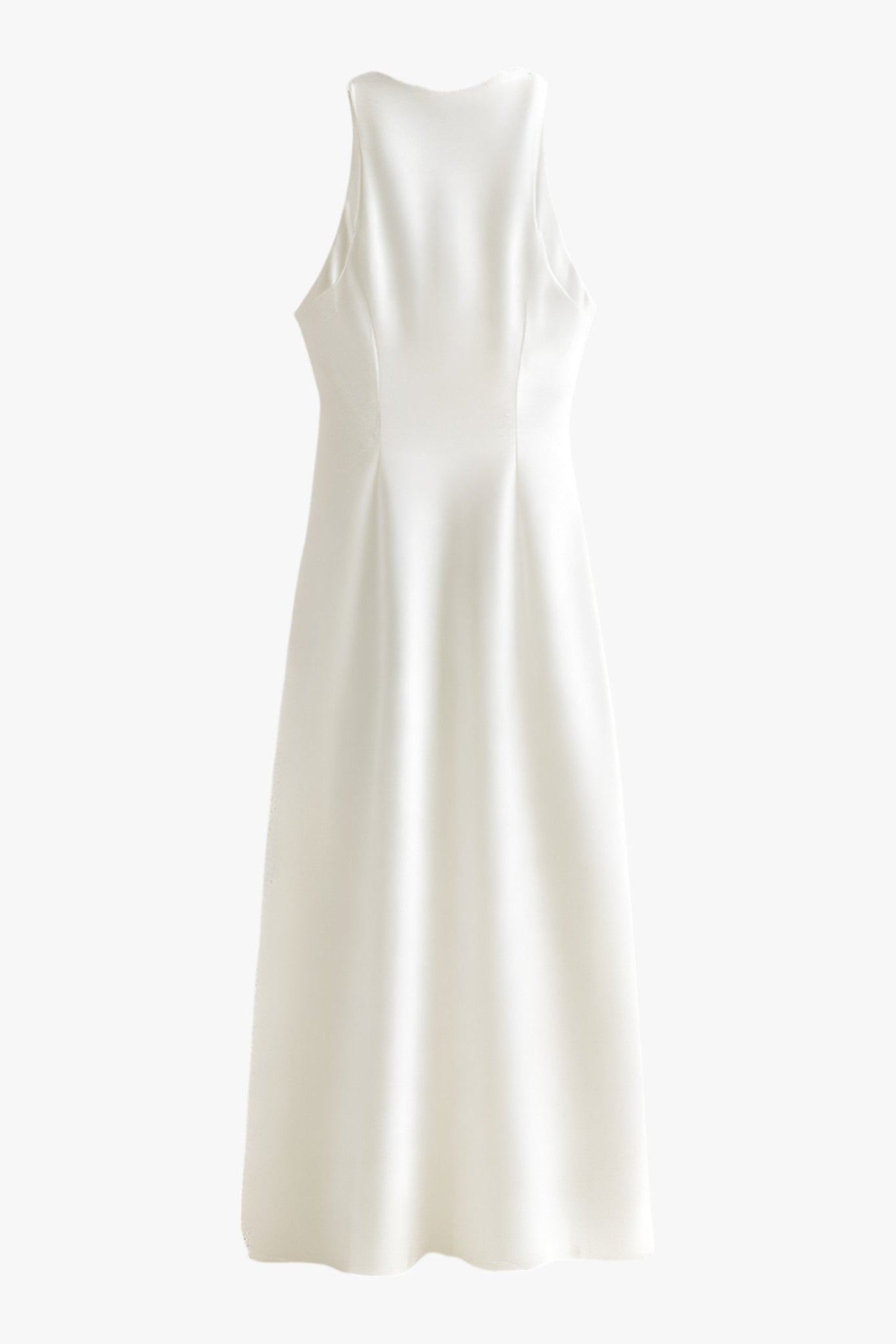 Cowl Neck Ruched Satin Midi Dress for Women 4