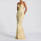 Floral Evening Dress – Elegant Backless Design for Wedding Guest or Special Occasions 2