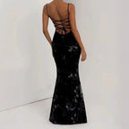 Floral Evening Dress – Elegant Backless Design for Wedding Guest or Special Occasions 5
