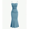 Maxi Dress – Elegant Spaghetti Strap Summer Wedding Guest Outfit 0