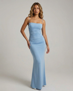 Maxi Dress – Elegant Spaghetti Strap Summer Wedding Guest Outfit 1
