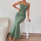 Maxi Dress – Elegant Spaghetti Strap Summer Wedding Guest Outfit 8