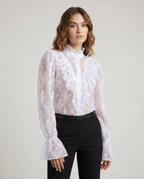 Women's Blouse – Elegant Sheer Lace Design for Versatile Styling 4