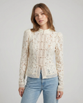 Women's Lace Blouse – Elegant Long Sleeve Design for Sophisticated Occasions 1
