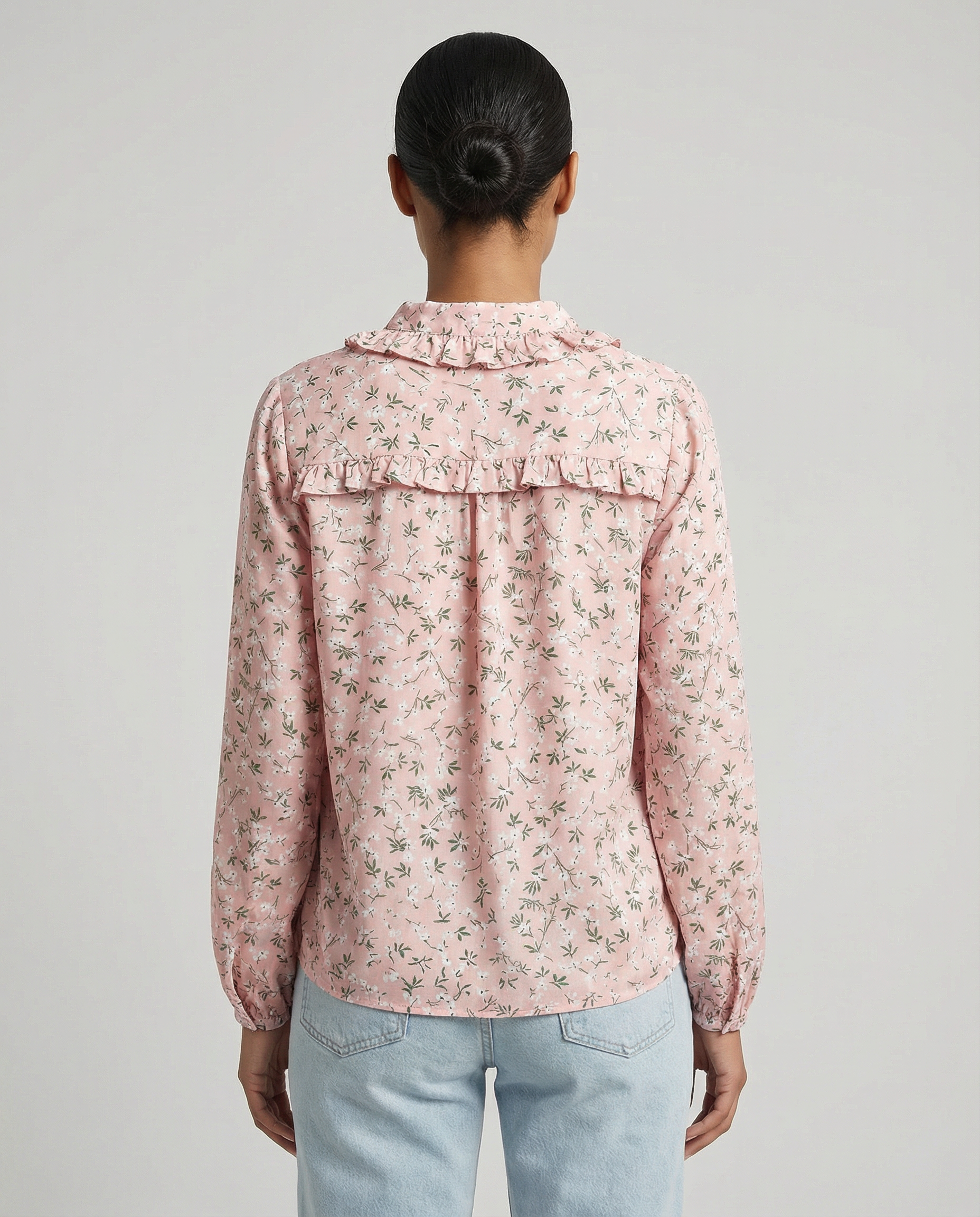 Women's Ruffle Blouse – Elegant V-Neck Design for Effortless Everyday Style 2